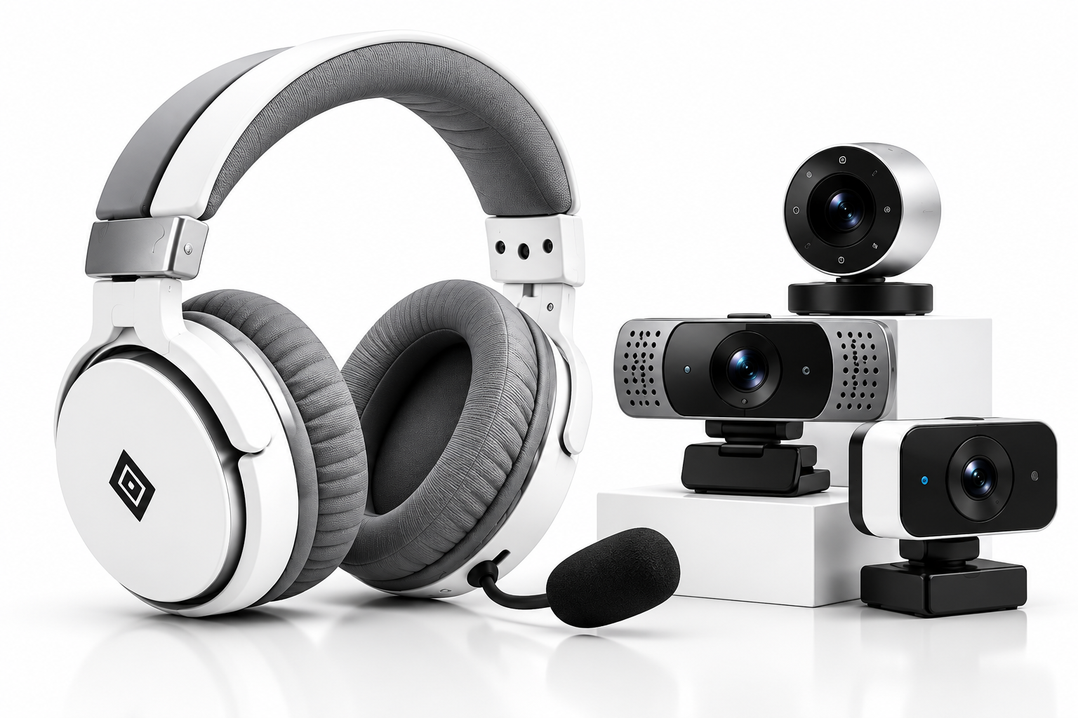 Headphones and Webcams